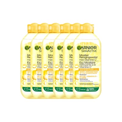 Garnier SkinActive Micellair Water Vitamine C* - Reinigingswater voor het Gezicht - 6x400ml