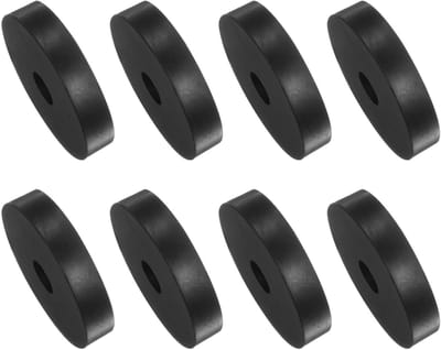 Dailygoods- Rubberen Spacers 8 Stuks - 10 x 10 x 50 mm - Antivibratiepads - Schokabsorptie - Geluidsreductie - Duurzaam Rubber - Dempers