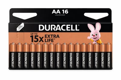 Duracell AA Batterij 15x Extra Life 16 stuks, afstandbediening AA duracell batterij. speelgoed duracell batterijen- Duracell- noodpakket.