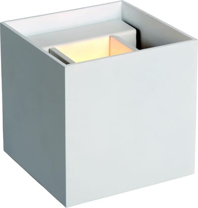 Lucide AXI - Wandspot / Wandlamp Badkamer - LED - 2x7W 2700K - IP54 - Verstelbare stralingshoek - Wit