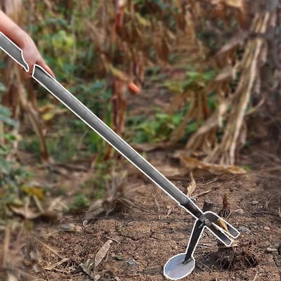 Plantentrekker - Onkruidsteker - Wortels Verwijderen - Hefboommechanisme - 148 cm - Grijs
