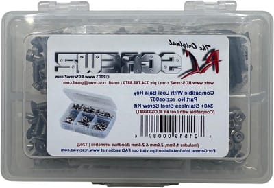 Schroefset - Onderhoudskit - Modelbouw reparatie - Roestvrij staal - 1/10e schaal - Zilver