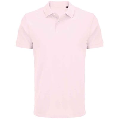 SOLS Unisex Adult Pacific Piqué Tweelingnaaldssteek Poloshirt (Lichtroze)