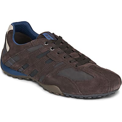 Geox U Snake K herensneaker U4207K 022EK C6222 suède schoenen bruin