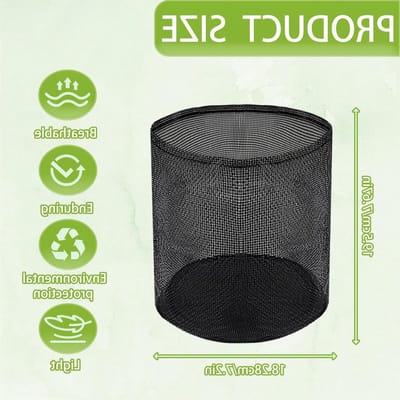 Bloempotten Vijver - Plantenmanden Herbruikbaar - Waterplanten Kweken - Ademend Mesh Ontwerp - 25 Liter - Zwart