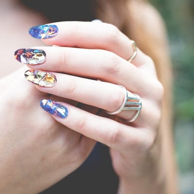 DRM Nageldecoratie Broken Mirror Effect - #10