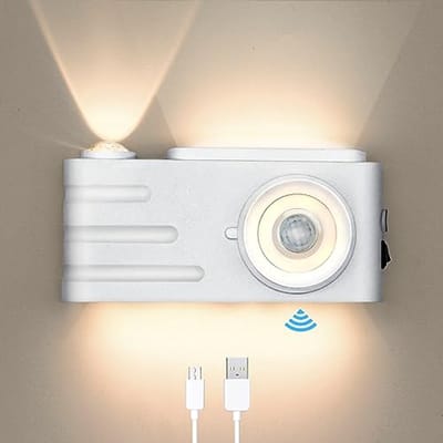 Draadloze LED Wandlamp met Bewegingsmelder en Afstandsbediening voor Binnen