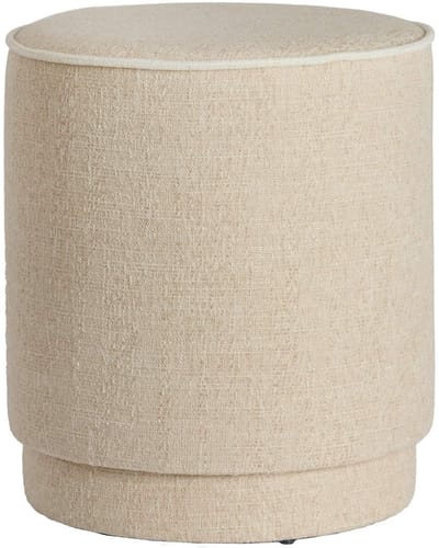 Light & Living Poef Rosin - Beige - Ø40x45cm - Modern