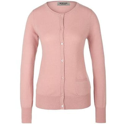 Vest 100% kasjmier, Topkwaliteit Van Peter Hahn roze