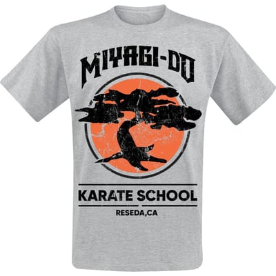 Cobra Kai T-shirt - Miyagi-Do Karate School - M tot XXL - voor Mannen - grijs