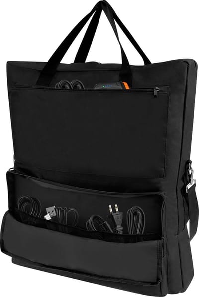 Zonnepaneel Tas - Opbergtas Beschermhoes - Energie Opladen - Waterdicht Oxford Materiaal - 56 x 65 cm - Zwart