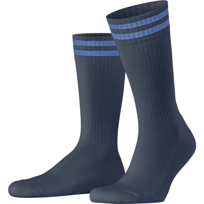 FALKE Dynamic Wool gedessineerd wol sokken unisex blauw - maat 37-38