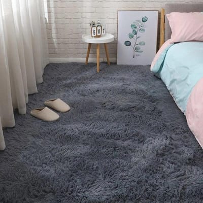 Tapijt Slaapkamer Bedtapijt Pluche Woonkamer Volledige Vloermat Meisje Ins Kamer Vuil Tapijt Bankkleed Warm Groot Kussen 80*160cm