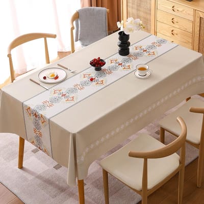 Nappe imperméable à fleurs en PVC doux et lavable pour salle à manger, thé, serviette haut de gamme, drap de bureau rectangulaire, tapis de petit-déjeuner pour hôtel 90 x150cm