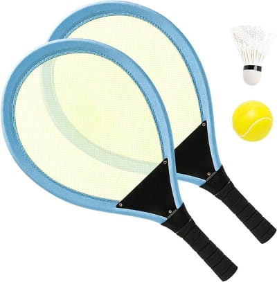 Kinder Badminton Set - Peddelspel Buiten - Actief Spelen - Dubbele Sportfunctionaliteit - 54 cm - Multicolor