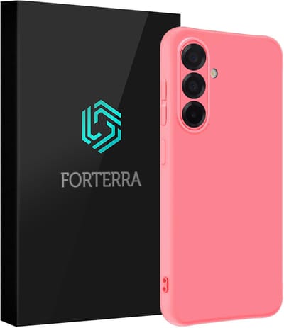 Hoesje Geschikt voor Samsung Galaxy A36 - Sterk & Shockproof - Siliconen Case - Hoes Cover - Lichtroze