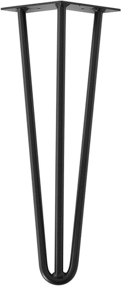 Stalen hairpin zwart hairpin ø 1,2 cm en hoogte 40 cm - Set van 4 stuks