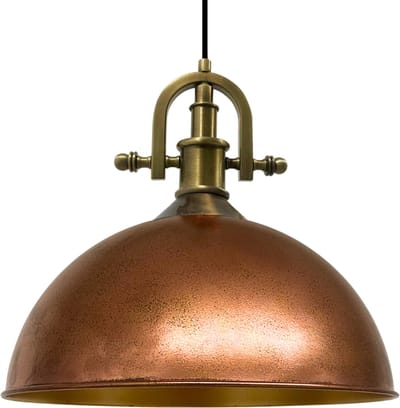 Bamyum Hanglamp Industrieel Metaal Grote Koperkleur Hanglamp