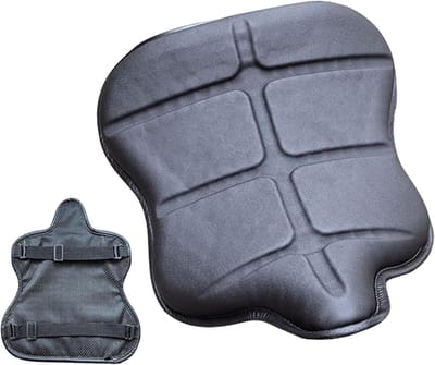 Motor Zadelkussen - Comfort Zitje - Lange Ritten - Schokabsorberend - 42 x 38 cm - Zwart
