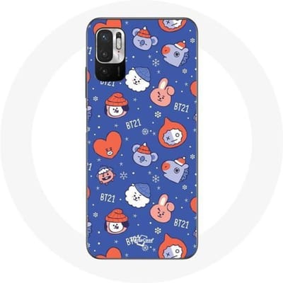Coque pour Xiaomi Redmi Note 10T 5G BTS Bangtan Sonyeondan BT21 Noël 2023