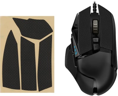 kwmobile gaming muis grip tape geschikt voor Logitech G502 muis - Antislip muistape grip - Muis grip tape in zwart