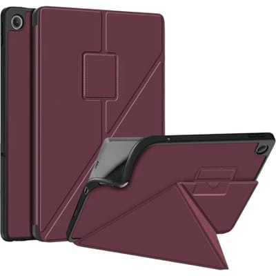 Voor Samsung Galaxy Tab A8 2021 Magnetische kastanjebruine leren hoes Samsung tablet-hoes Galaxy Tab Flip Cover Accessoires Samsung A8-hoes met standaard Leren tablet-schermbescherming Tablethoes