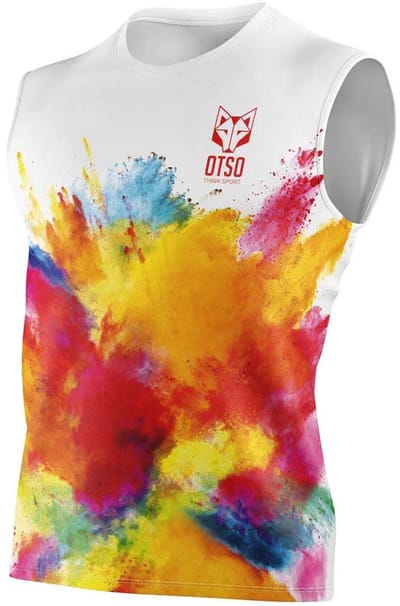 Otso Colors Mouwloos T-shirt Wit M Man