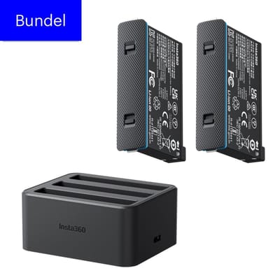 Insta360 X4 Recharge Bundel - 2x Accu met 1x Fast Charging Hub