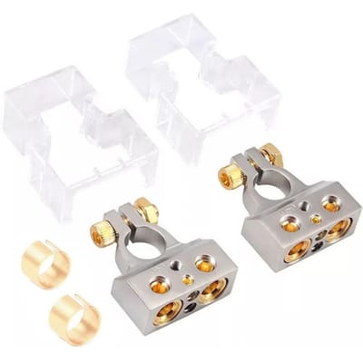 Auto-accu-aansluitingen 0248 Gauge AWG Positieve negatieve accu-aansluitingsklemmen Auto