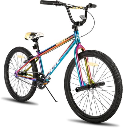 Hiland 26 Inch BMX Fiets - Freestyle voor Tieners & Volwassenen - Inclusief 2 Pegs - Meerdere Kleuren - Geschikt voor buitenactiviteiten in de lente