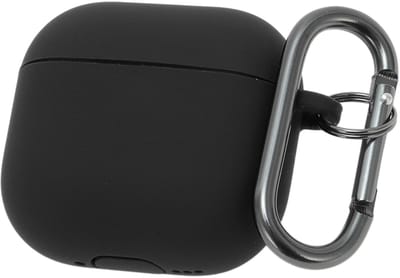 Dailygoods- Beschermhoes Schokbestendig - Zachte Siliconen Hoes - Karabijnhaak - Nauw Aansluitend - Bescherming tegen Krassen - Voor AirPods4 - Airpods Hoes