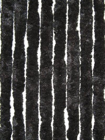 Sun Arts kattenstaart vliegengordijn uni zwart 100 x 230 cm