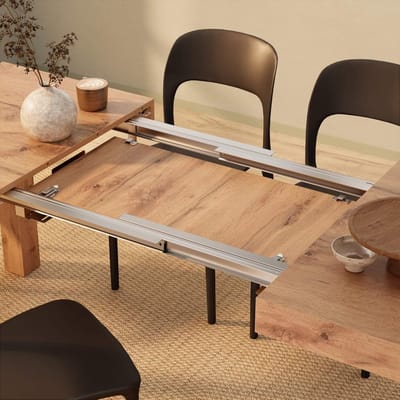 Luxe Uitschuifbare Slaapbank - Eiken - 200x80x76 cm - Arqam