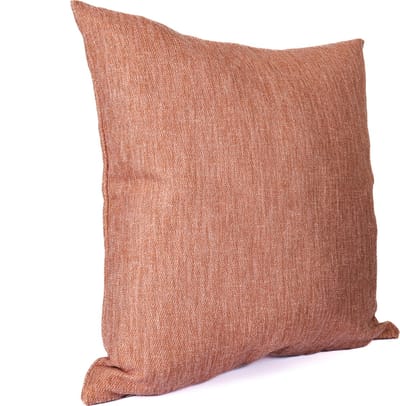 Kussenhoes 45x45cm Roest (Koper) - Met Rits - Linnen & Recycled - Wasbaar - Strijkbaar - Belgische makelij