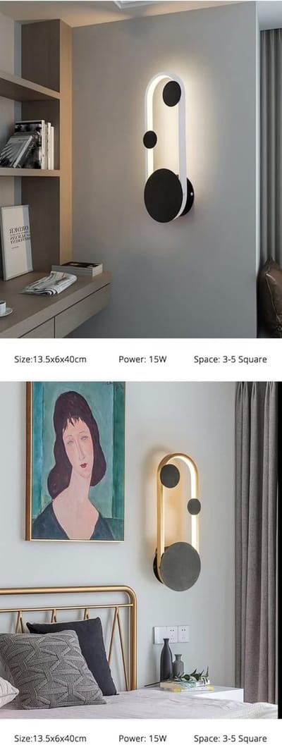 Diepe en ondiepe led-wandlampen voor binnen en buiten | Minimalistisch design voor moderne ruimtes
