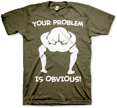 Hybris T-shirt ‘Your Problem Is Obvious’ SH-1-15704-H43-14