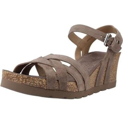 Panama Jack Vera Sandalen - Met Sleehak - Dames - Taupe - Maat 37