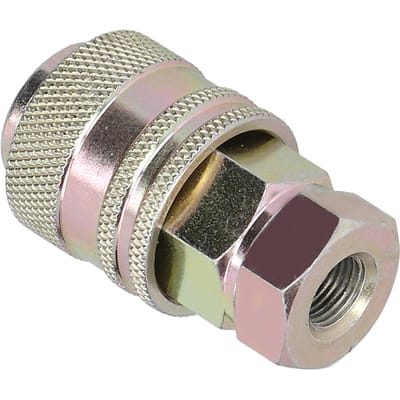 Hydraulische Testadapter Snelkoppeling Vrouwelijk Drukmeetconnector PTPPT G18in black