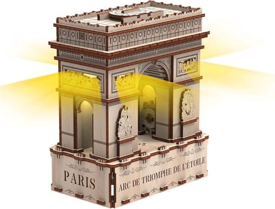 Mr. Playwood Triumphal Arch (eco-light) - 3D houten puzzel - Bouwpakket hout - DIY - Knutselen - Miniatuur - 180 onderdelen