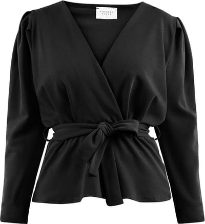SISTERS POINT NASA-LS Dames Top - Zwart - Maat XS