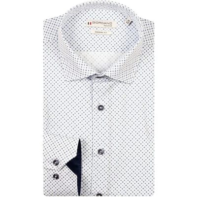 Giordano Overhemd Maggiore Abstract Graphic Star Circle Pattern Blauw / male