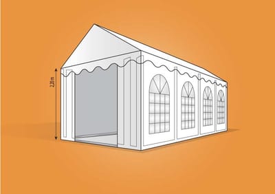Ambisphere - Feesttent - Partytent - 5x8m XXL | 2,20m
