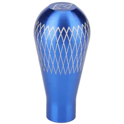 Schakelknop Aluminium Schakelhendel M8 M10 M12 x 1.25 Schroefdraad Universeel voor Auto SUV Handgeschakelde Versnellingsbak Blauw blauw