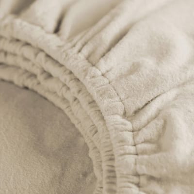 Cinderella Hoeslaken Flanel - Licht Zand - 70x200/210