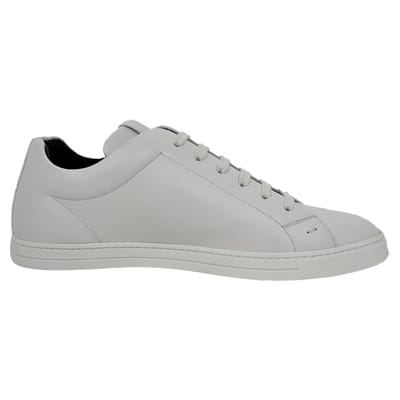 Fendi lage sneakers met logo-print in wit leer