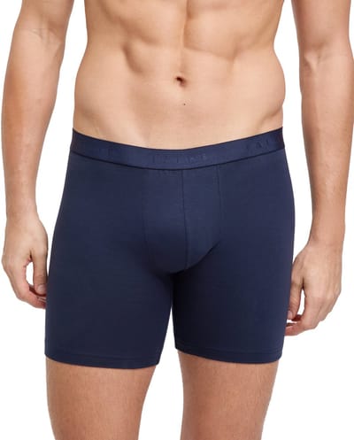 FALKE Daily Comfort Long Leg 2-Pack huidvriendelijk elastisch katoen broek van onderlaag heren grijs - maat M