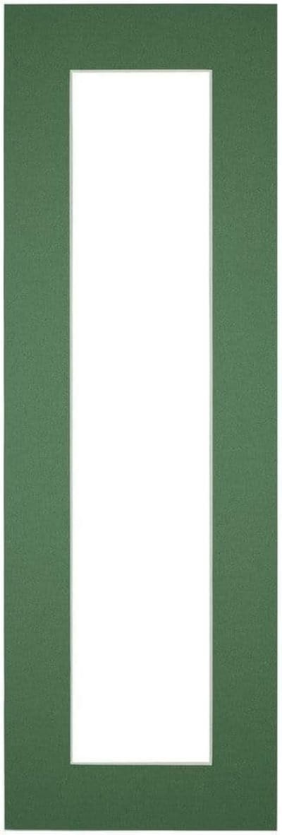 Passe-Partout Fotomaat 10x50 cm - Lijstmaat 25x75 cm - Groen Bos - Museumkarton - Fotolijst niet inbegrepen
