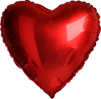 Valentijn Decoratie Hartjes Folieballon Valentijn Versiering Helium Ballonnen Feestversiering Rood 40 Cm - 1 Stuk