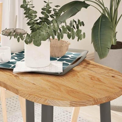 Tafelblad Eikenhout - Vervangend blad Houten blad - Tafel Opknappen - Massief Eikenhout Robuust - 80x40x2 cm - Lichtbruin