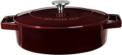 Berlinger Haus 6498 - Gietijzeren braadpan - Burgundy collection - 26 cm - Bordeaux